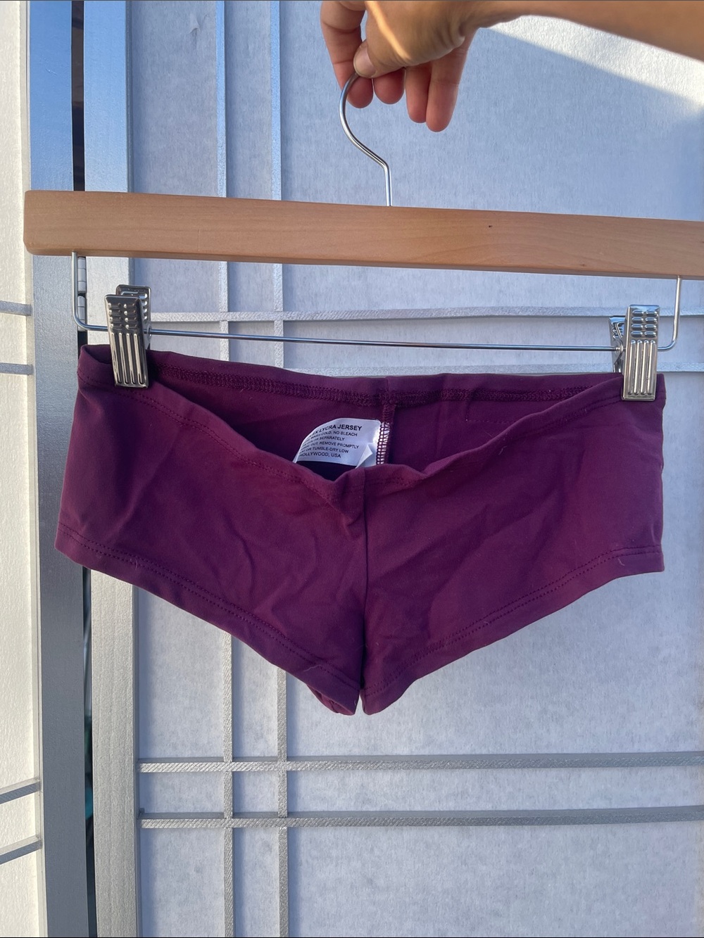 Elisabetta Rogiani Maroon Booty Shorts | Fitness Photoshoot Activewear | S